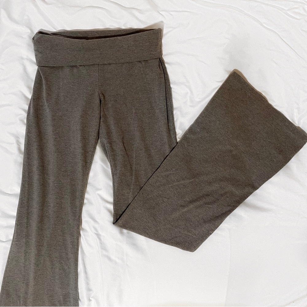 Gray Flared Leggings